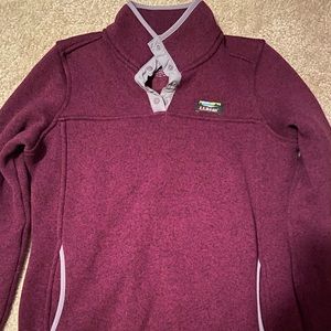 LL Bean women’s sweater fleece pullover